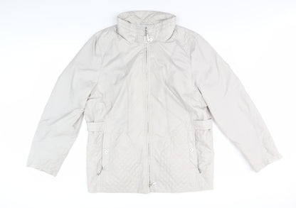 Gerry Weber Women Beige Quilted Jacket Size 18