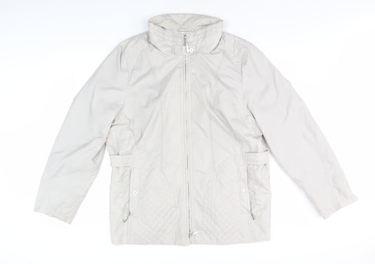 Gerry Weber Women Beige Quilted Jacket Size 18