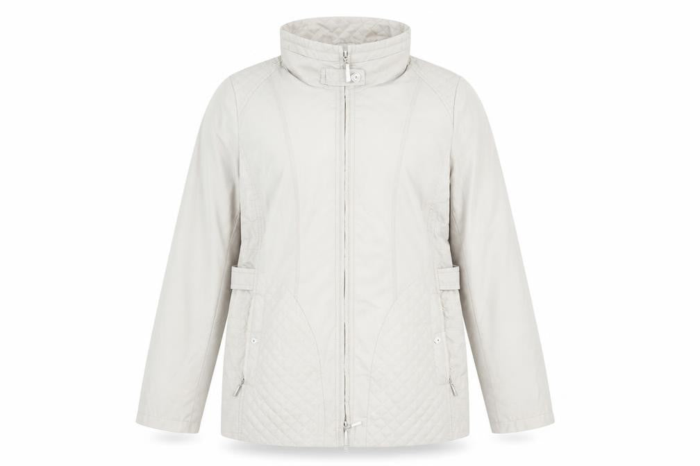 Womens UK Size 18 Gerry Weber Beige Quilted Coat