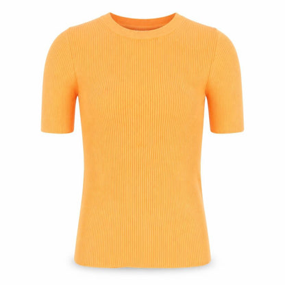Womens UK Size XS Marks and Spencer Orange Jersey T-Shirt