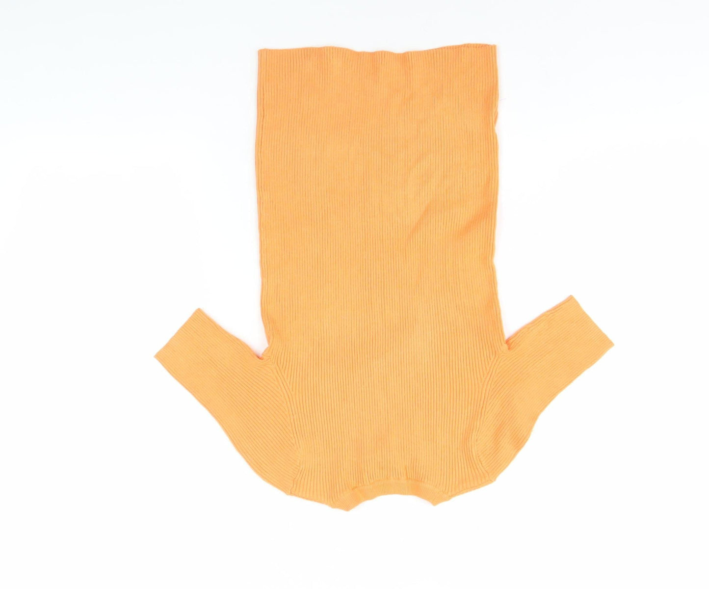 Womens UK Size XS Marks and Spencer Orange Jersey T-Shirt