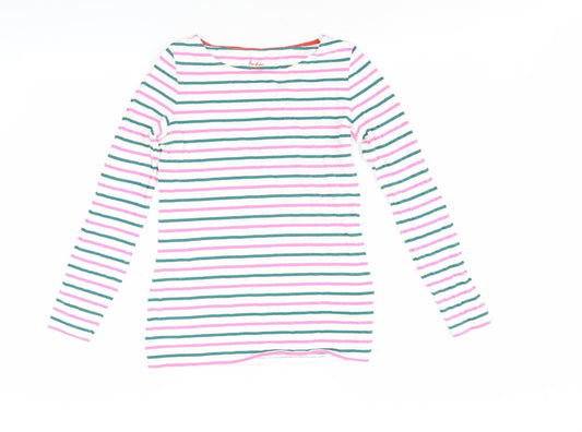 Boden Women's Multicoloured Striped T-Shirt, Size 8