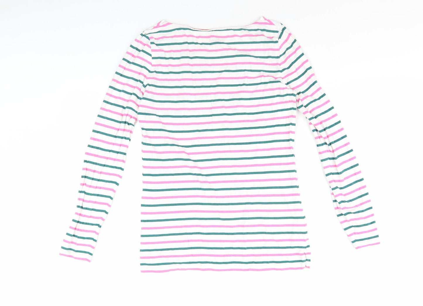 Boden Women's Multicoloured Striped T-Shirt, Size 8