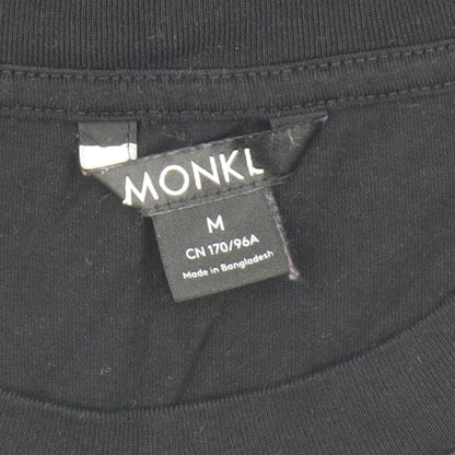 Womens UK Size M Monki Black Cropped T-Shirt