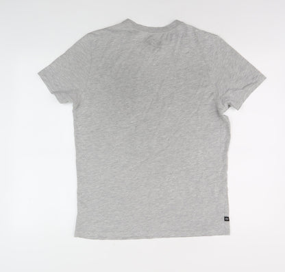 Mens UK Size S Animal Grey  T-Shirt