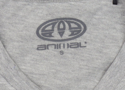 Mens UK Size S Animal Grey  T-Shirt