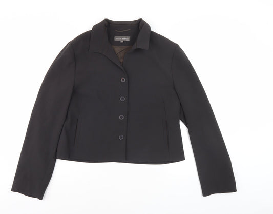Womens UK Size 12 EVELIN BRANDT Black Classic Jacket