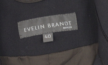 Womens UK Size 12 EVELIN BRANDT Black Classic Jacket