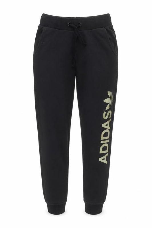 Front view of Adidas Women's Black Jogger Trousers, size 6