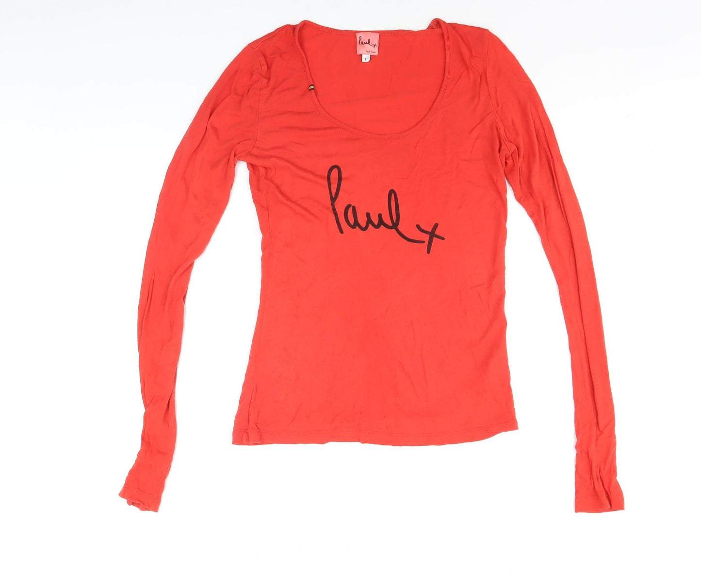 Womens UK Size L Paul Smith Red Basic T-Shirt