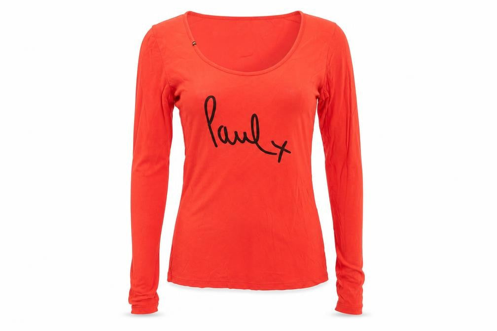 Womens UK Size L Paul Smith Red Basic T-Shirt