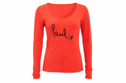 Womens UK Size L Paul Smith Red Basic T-Shirt