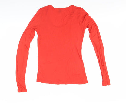 Womens UK Size L Paul Smith Red Basic T-Shirt