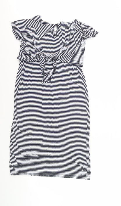 JoJo Maman Bébé Women's Striped T-Shirt Dress S