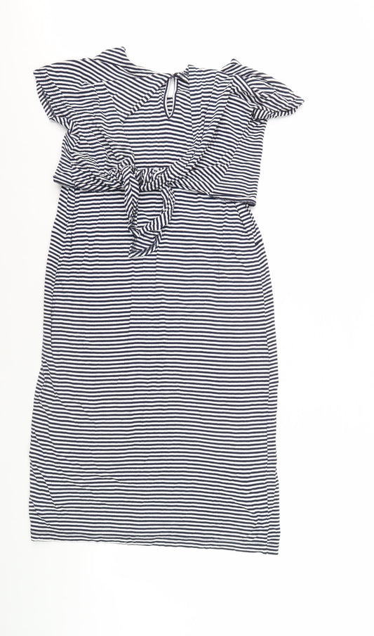 JoJo Maman Bébé Women's Striped T-Shirt Dress S