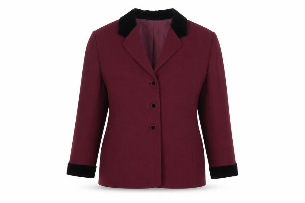 Womens UK Size 16 Viyella Red Basic Jacket