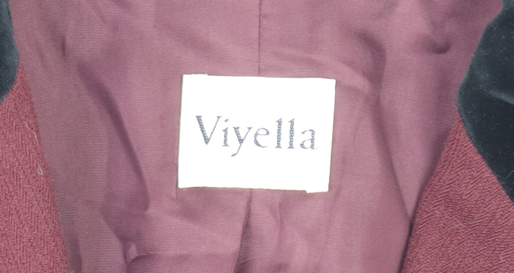 Womens UK Size 16 Viyella Red Basic Jacket