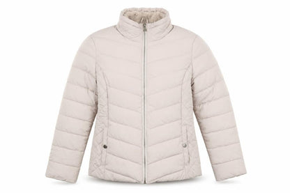Womens UK Size 8 Miss Selfridge Beige Puffer Jacket
