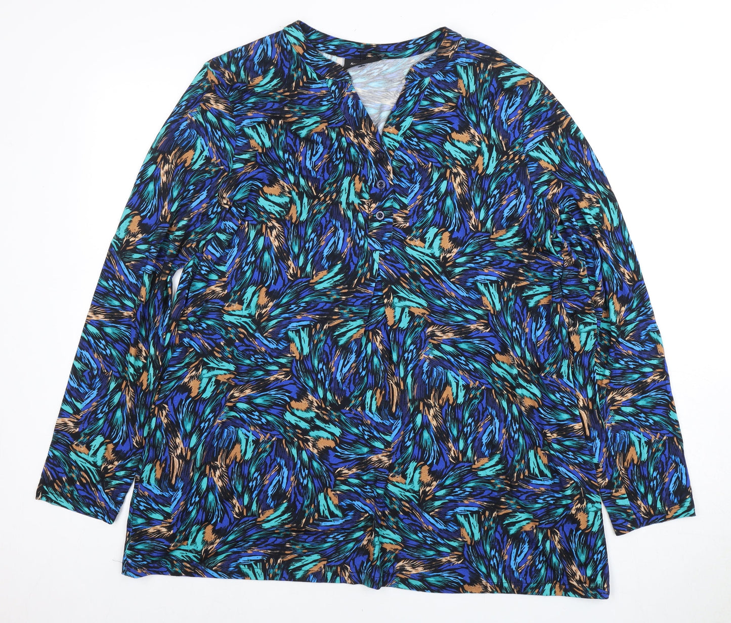 Womens UK Size M Signature Multicoloured Tunic T-Shirt