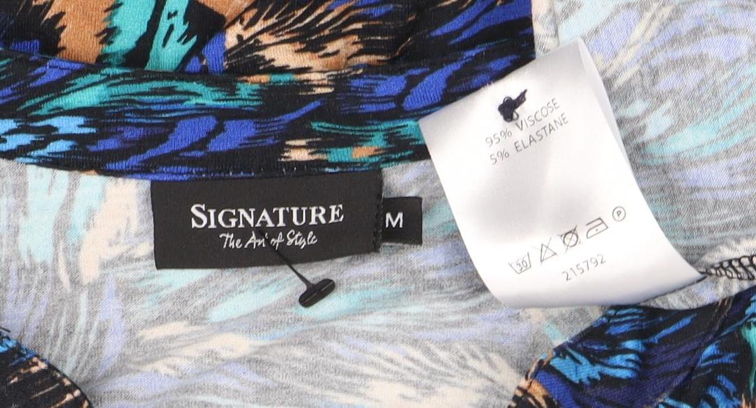 Womens UK Size M Signature Multicoloured Tunic T-Shirt