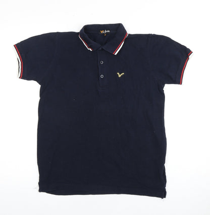 Voi Jeans Men's Blue Polo Shirt M