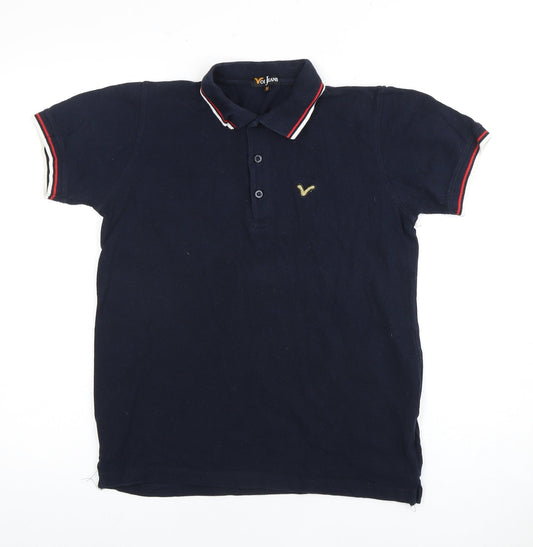 Voi Jeans Men's Blue Polo Shirt M