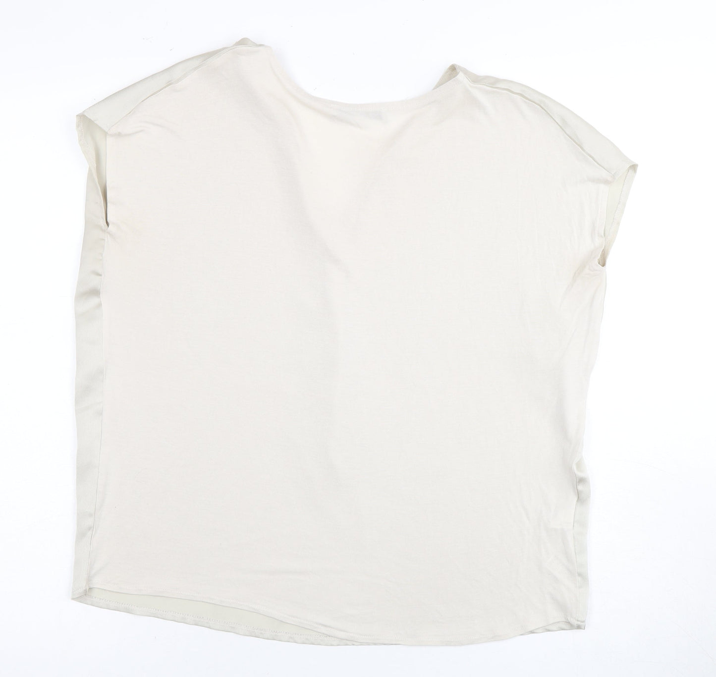 Womens UK Size M MNG Basics Beige Basic Blouse