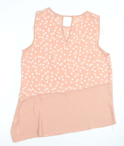 Womens UK Size 14 Debenhams Pink Tunic Tank