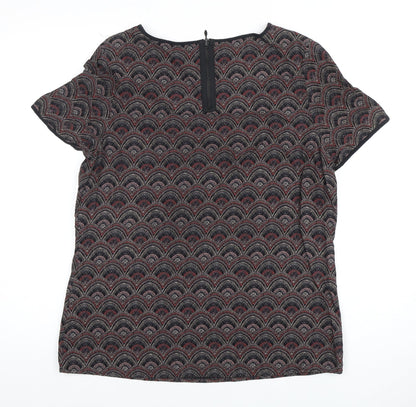 Womens UK Size 12 Marks and Spencer Black Basic T-Shirt