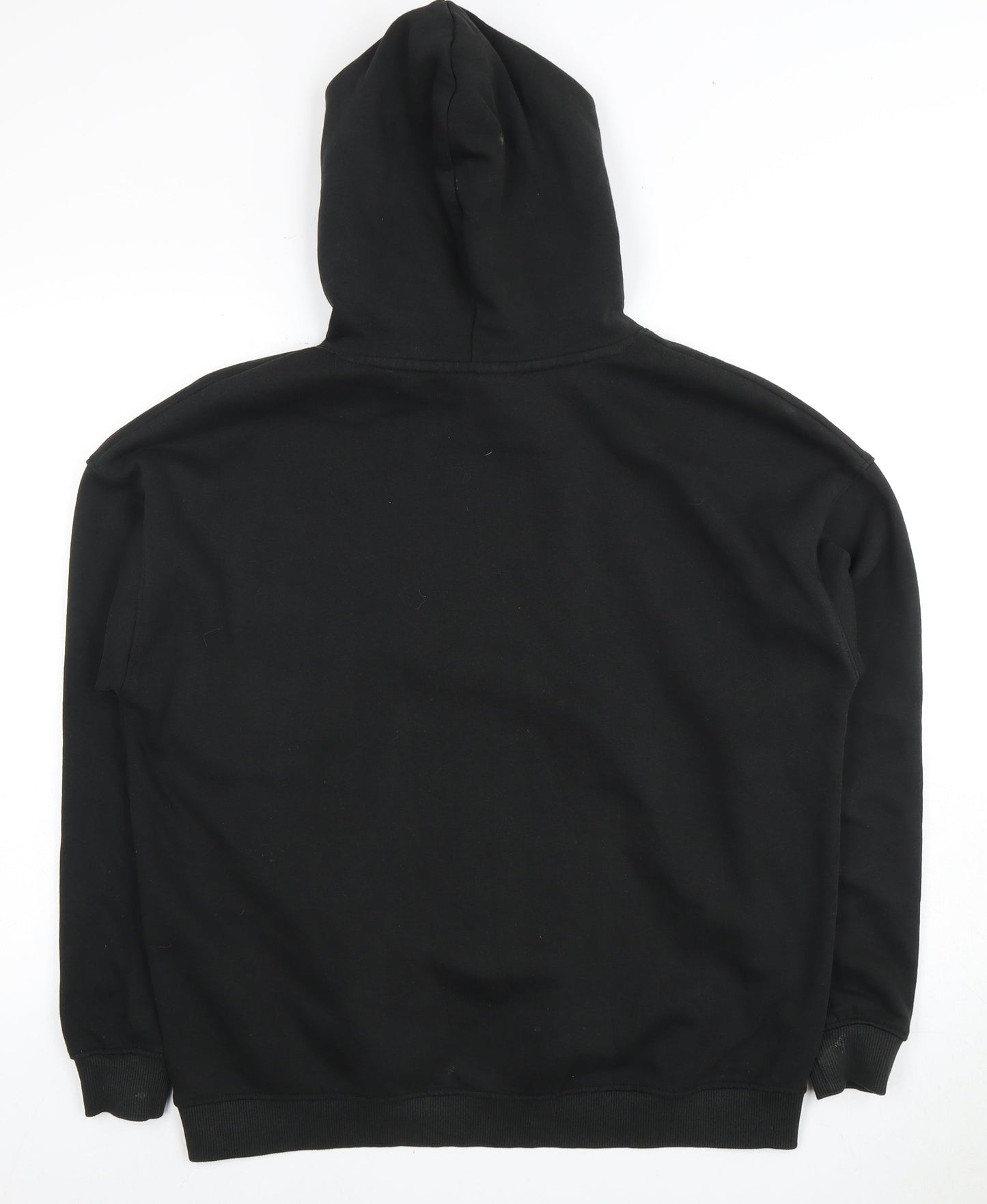 Unisex Adults UK Size S Pull&Bear Black Pullover Hoodie