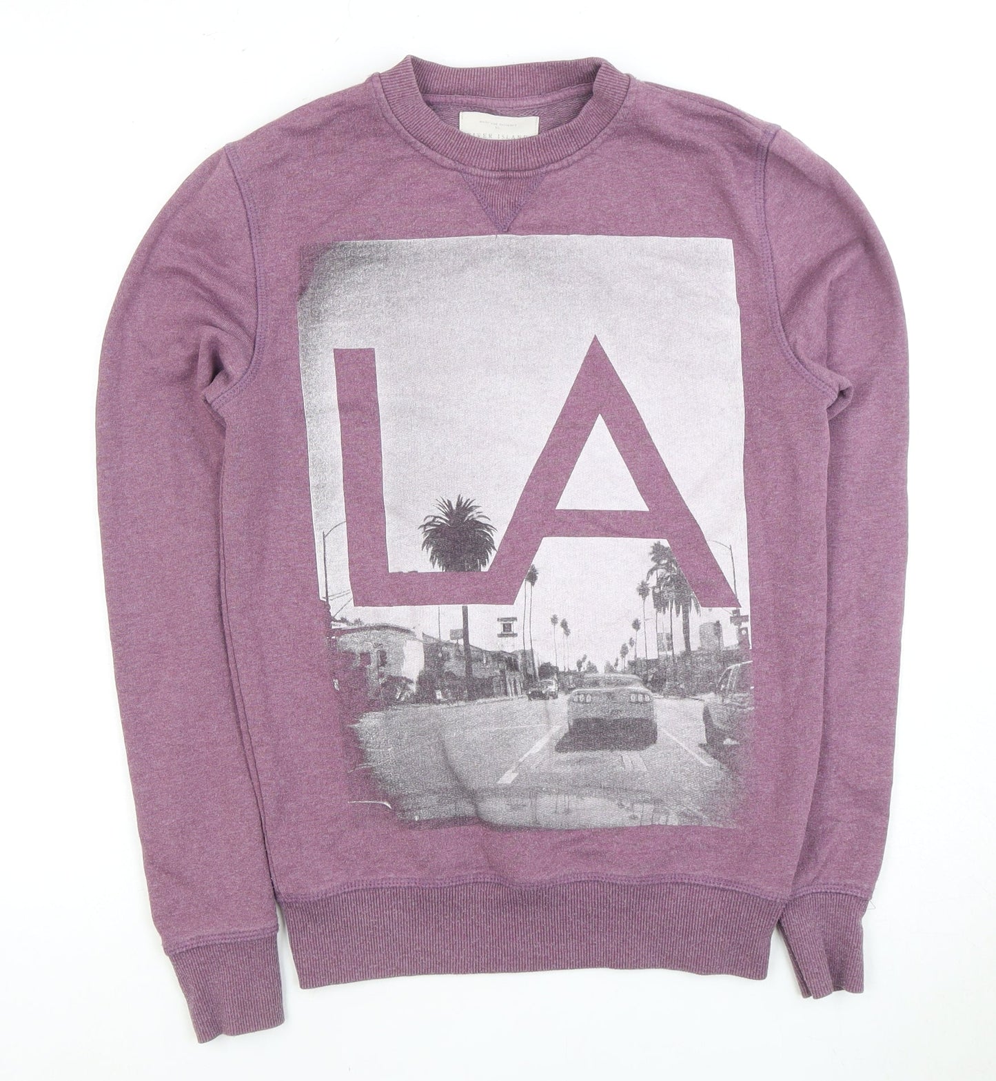 Mens UK Size XS River Island Purple Pullover Sweatshirt