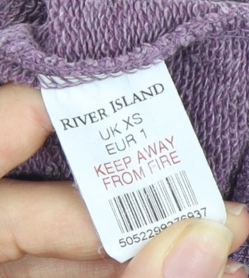 Mens UK Size XS River Island Purple Pullover Sweatshirt