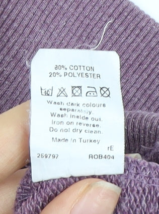 Mens UK Size XS River Island Purple Pullover Sweatshirt