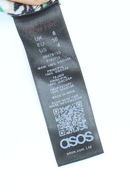 Womens UK Size 8 ASOS One-Piece Multicoloured Playsuit