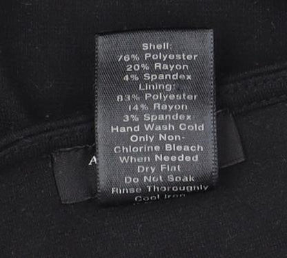 Ann Taylor Petite Black Floral Tank Top - M Women