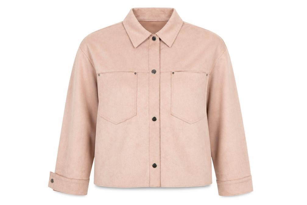 Zara Women's Pink Basic Jacket Size 10 Snap Closure
