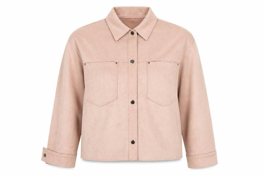 Zara Women's Pink Basic Jacket Size 10 Snap Closure