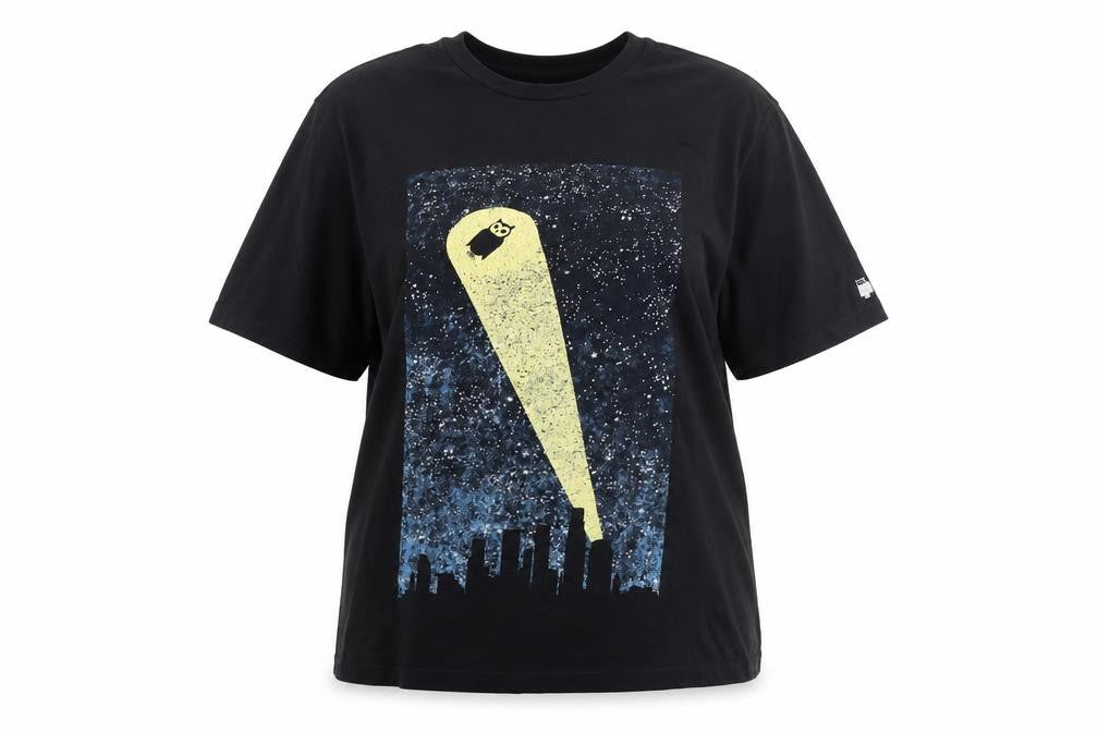 Front view of Arka unisex black 2xl basic t-shirt, 100% cotton