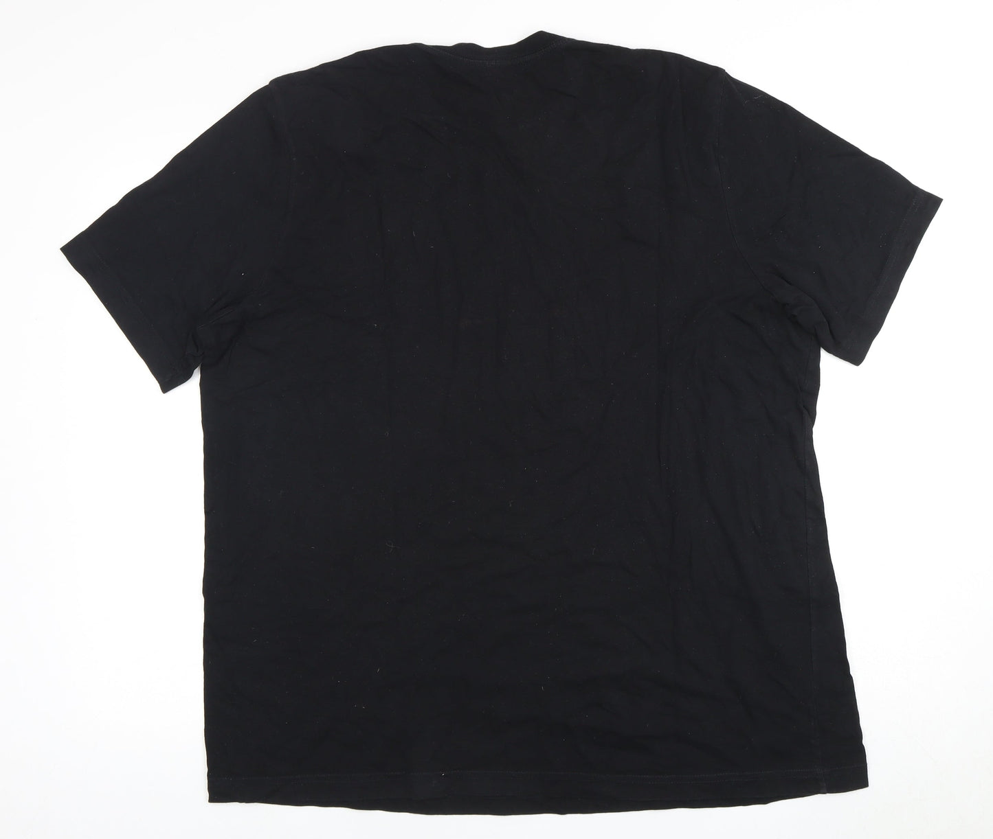 Arka Unisex Black 2XL Basic T-Shirt, 100% Cotton