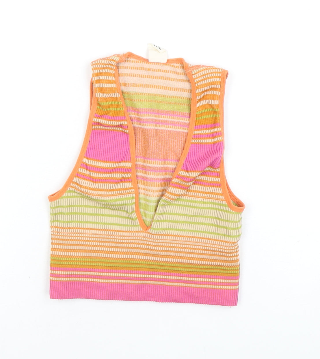 Womens UK Size XS Urban Outfitters Multicoloured Cropped Tank