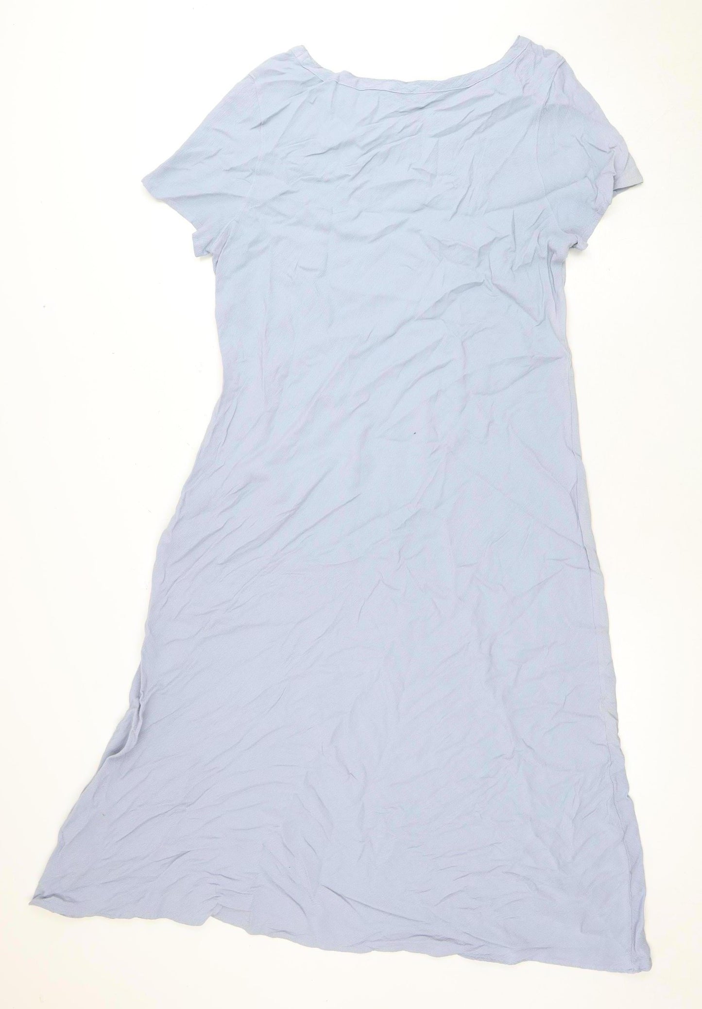 Marks and Spencer Women's Blue A-Line Dress, Size 12-14