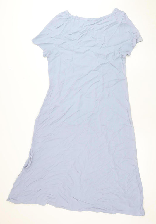 Marks and Spencer Women's Blue A-Line Dress, Size 12-14