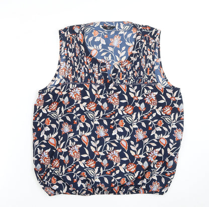 M&Co Women's Multicolored Petite Sleeveless Blouse