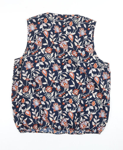 M&Co Women's Multicolored Petite Sleeveless Blouse