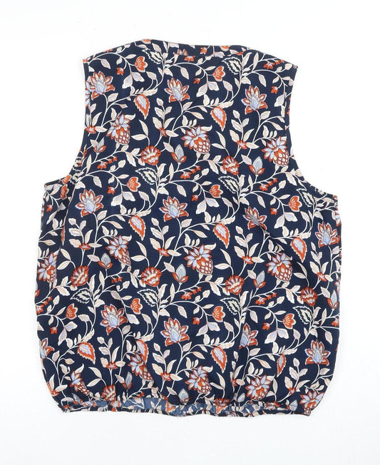 M&Co Women's Multicolored Petite Sleeveless Blouse