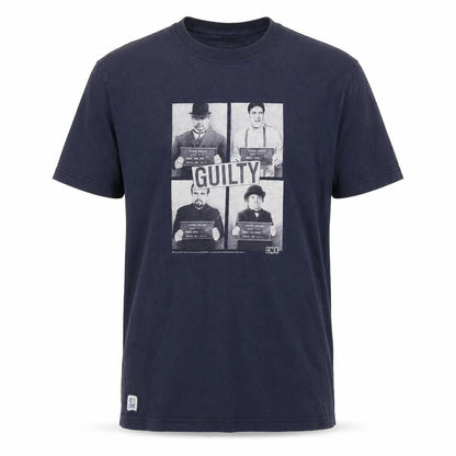 CNK Men's Blue Graphic Print Crew Neck T-Shirt M