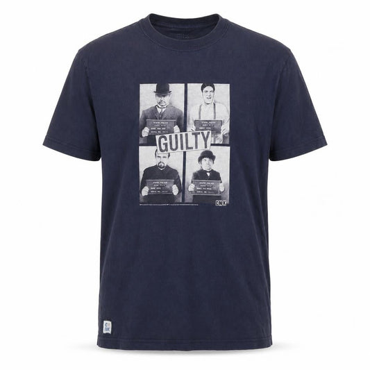 CNK Men's Blue Graphic Print Crew Neck T-Shirt M