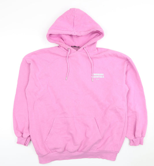 Boohoo Women's Pink Pullover Hoodie XS