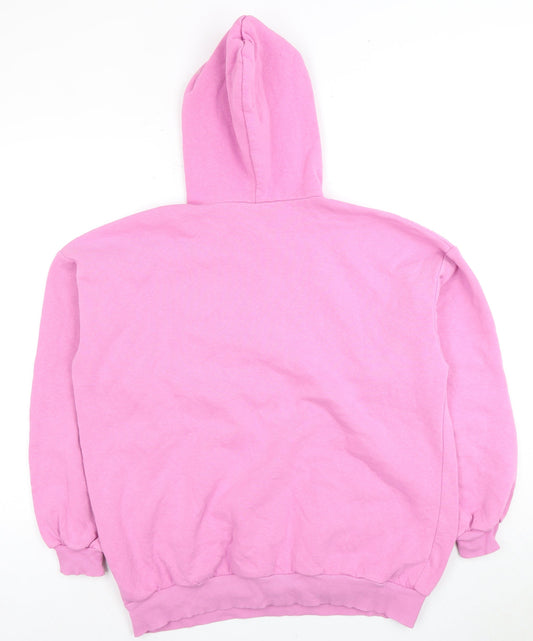 Boohoo Women's Pink Pullover Hoodie XS