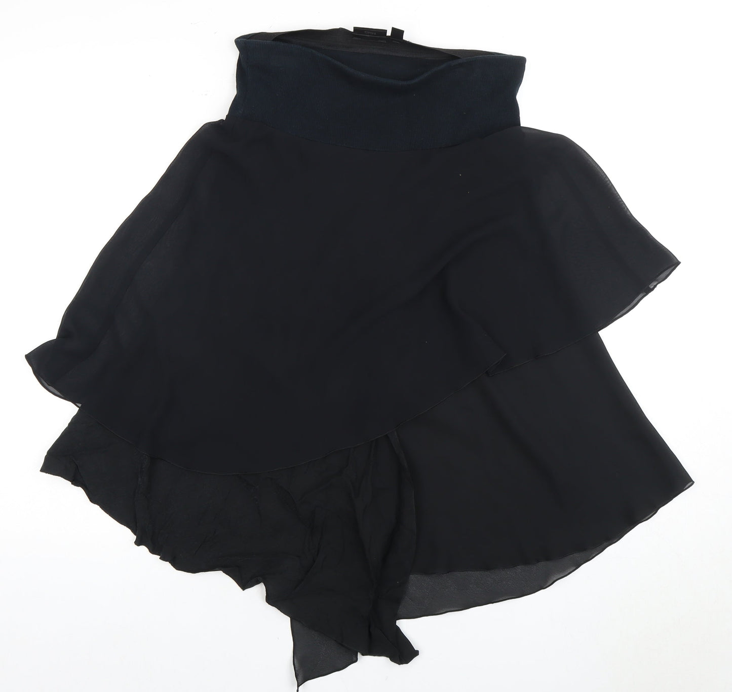 MNG Women's Black Asymmetric Skirt Size S